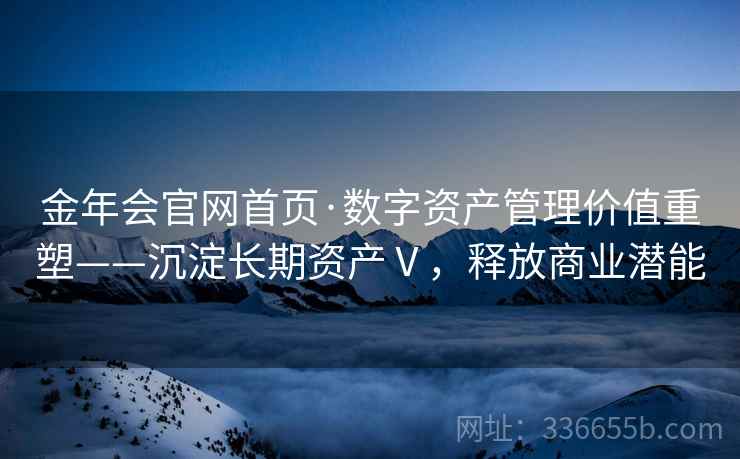 金年会官网首页·数字资产管理价值重塑——沉淀长期资产Ⅴ，释放商业潜能